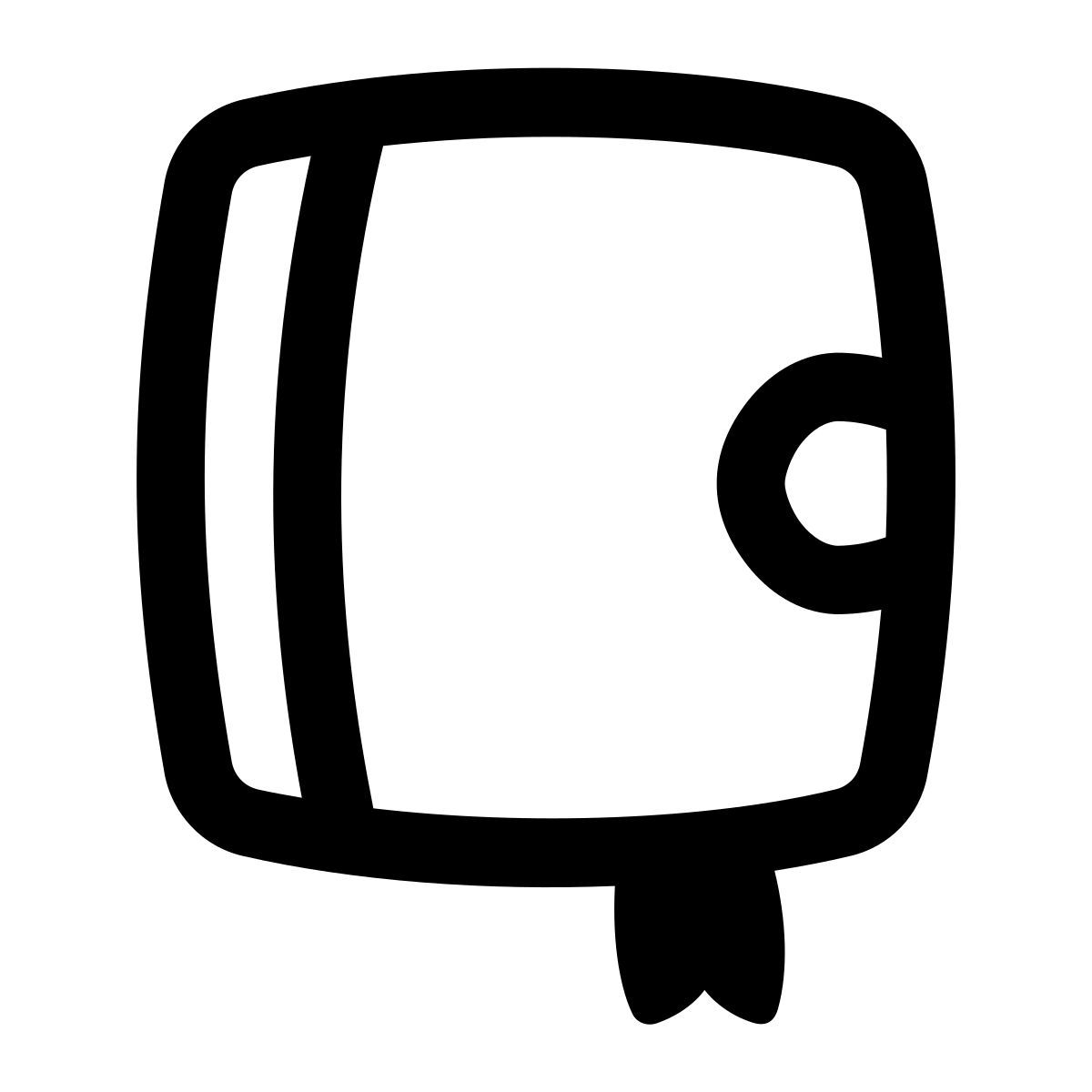 puffy outline style journal icon