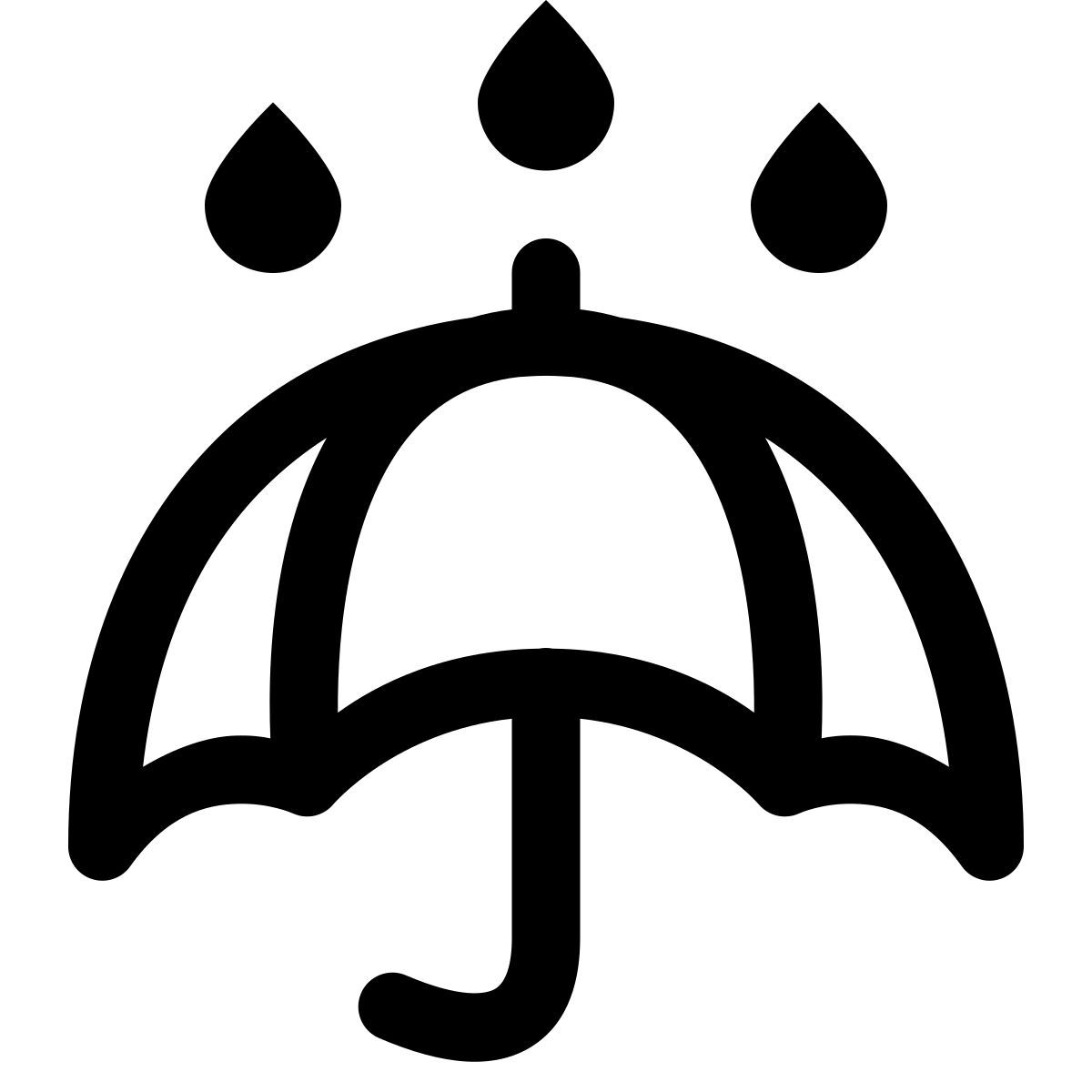 puffy outline style 保持干燥 icon