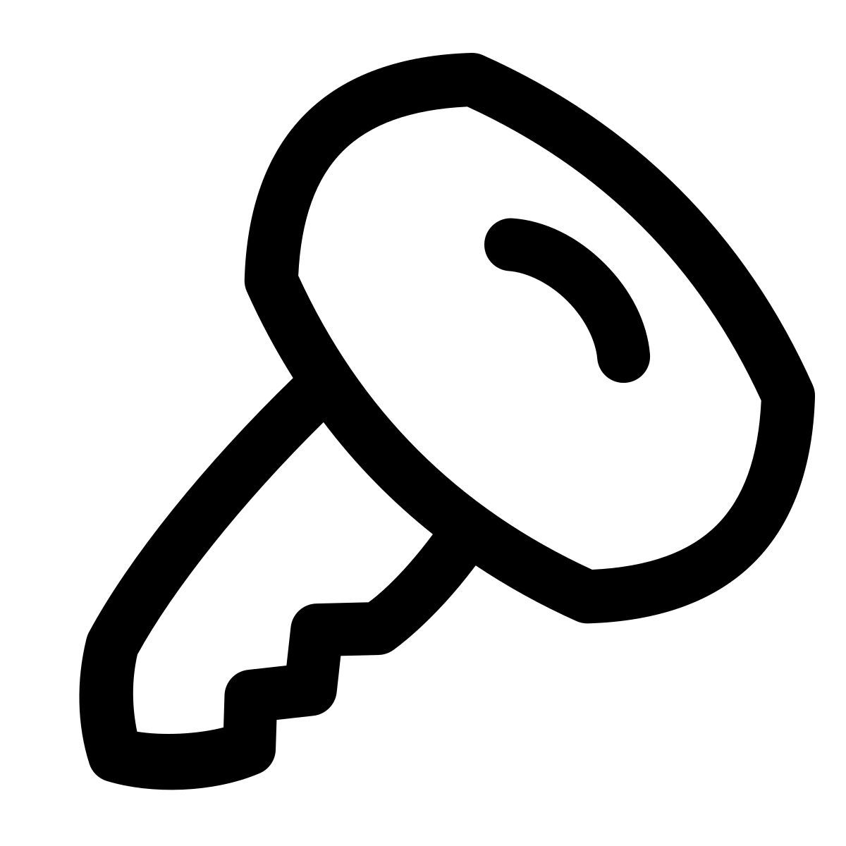 puffy outline style chiave 2 icon