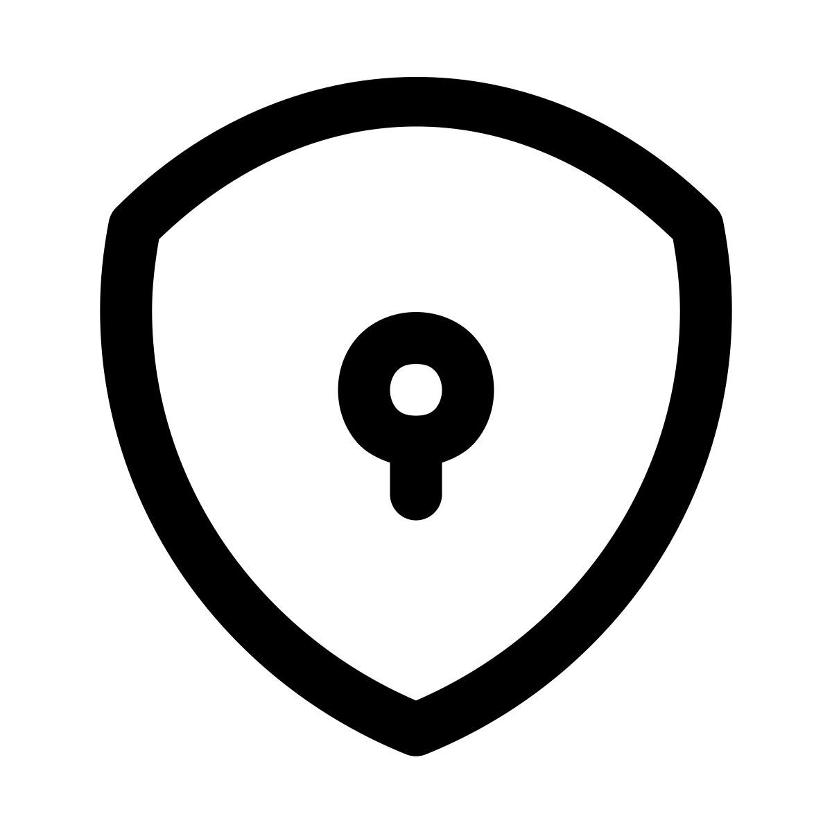 puffy outline style seguridad icon