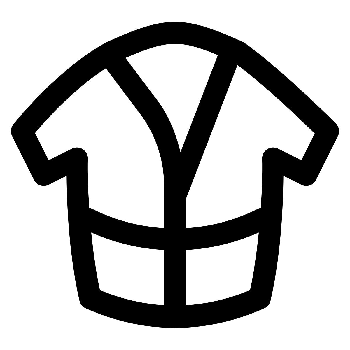 puffy outline style kimono icon