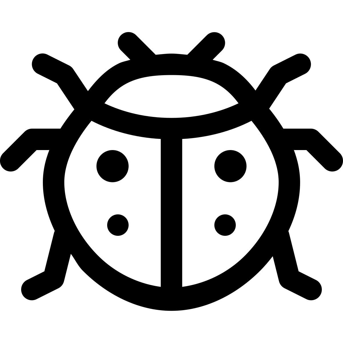 puffy outline style 瓢虫 icon