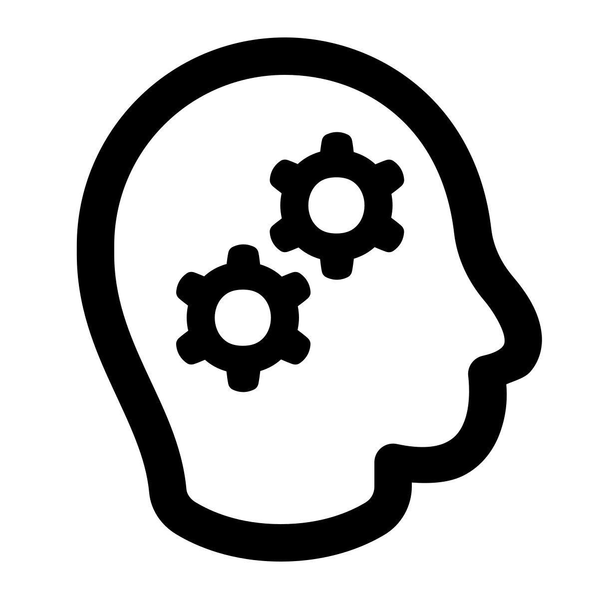 puffy outline style lernen icon