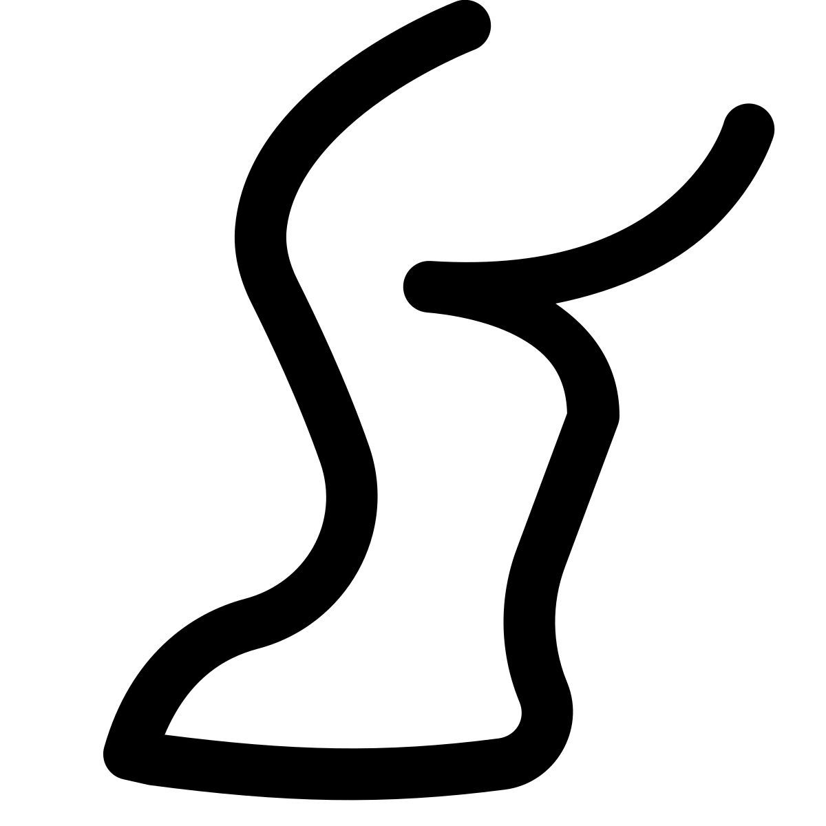 puffy outline style jambe icon