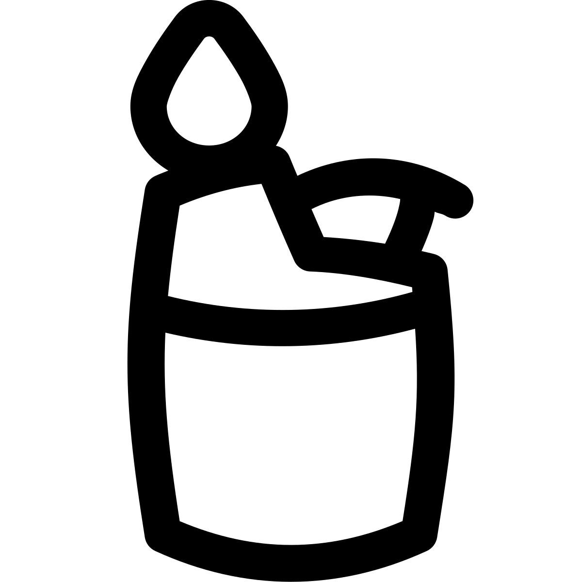 puffy outline style encendedor icon