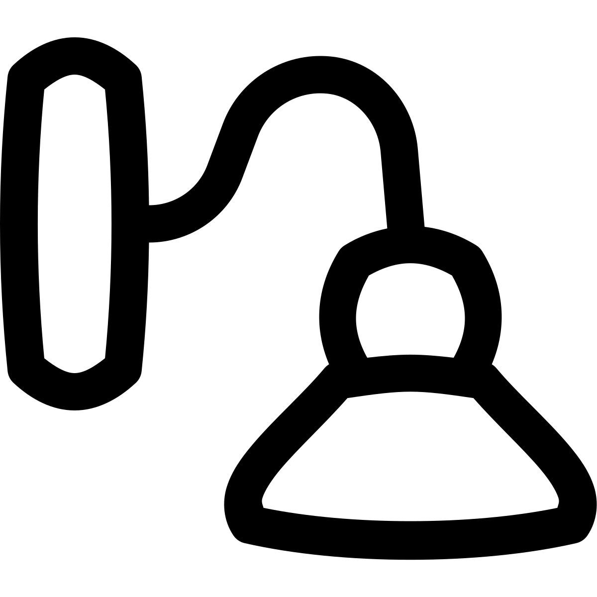 puffy outline style luces icon