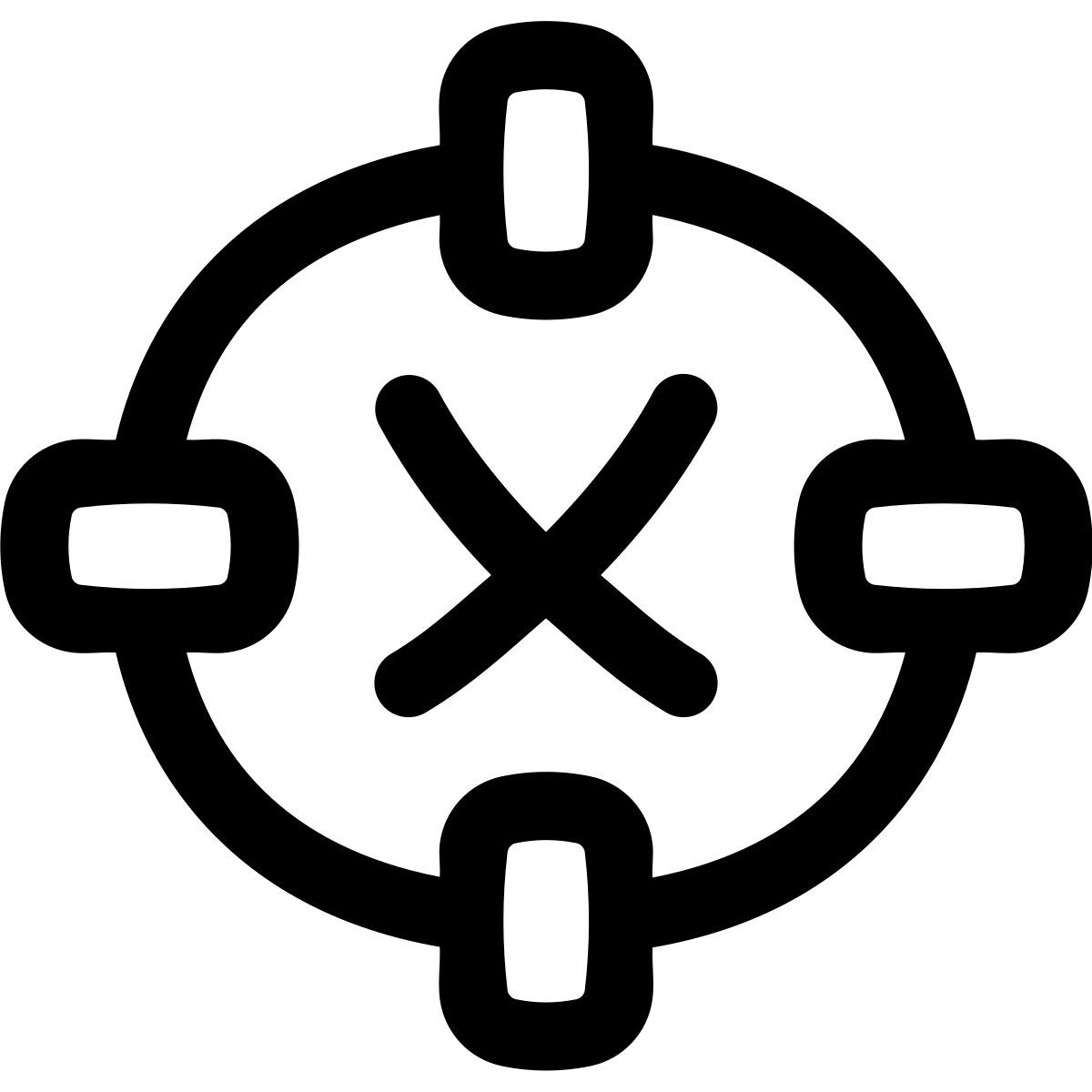 puffy outline style posizione spenta icon