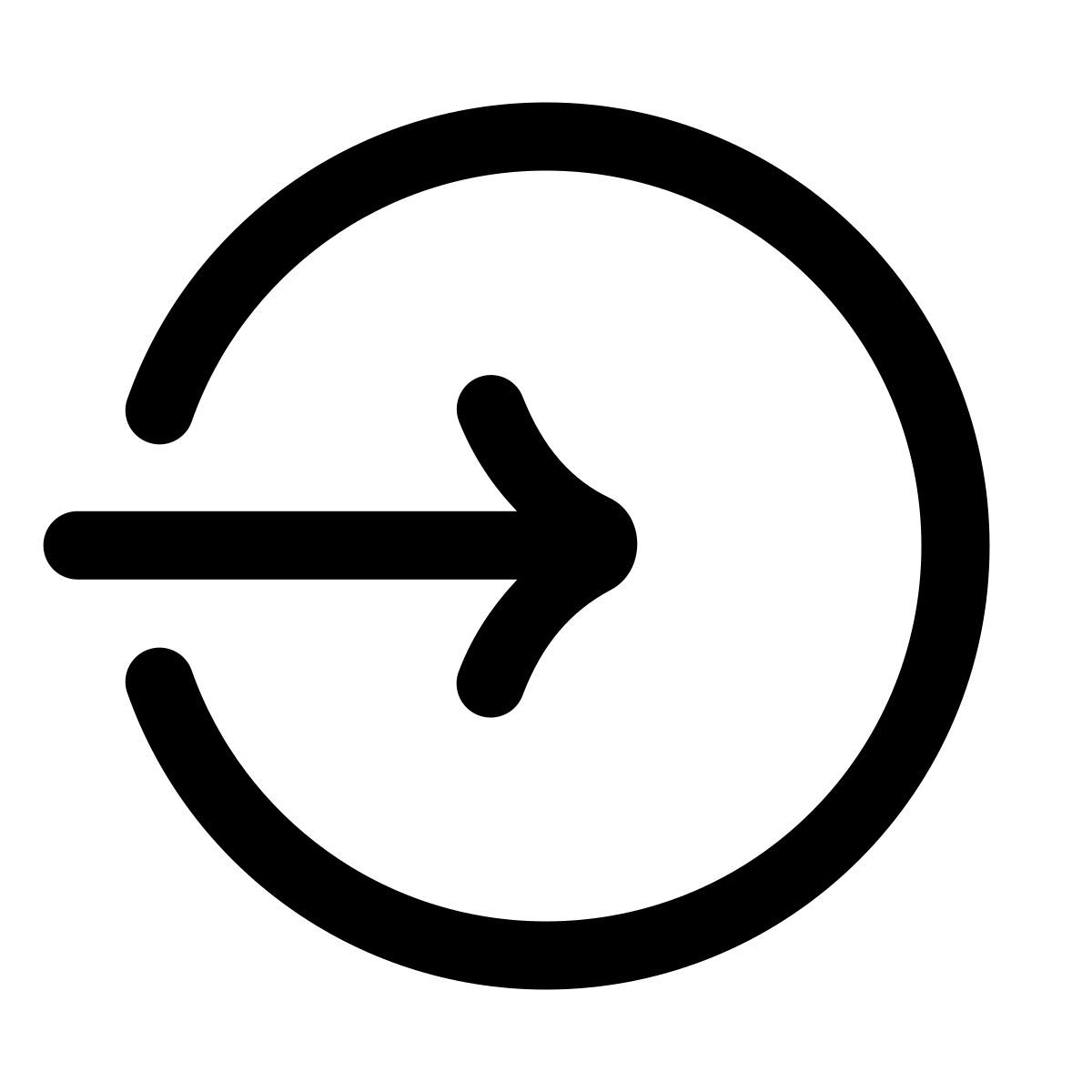 puffy outline style accedi arrotondato destro icon