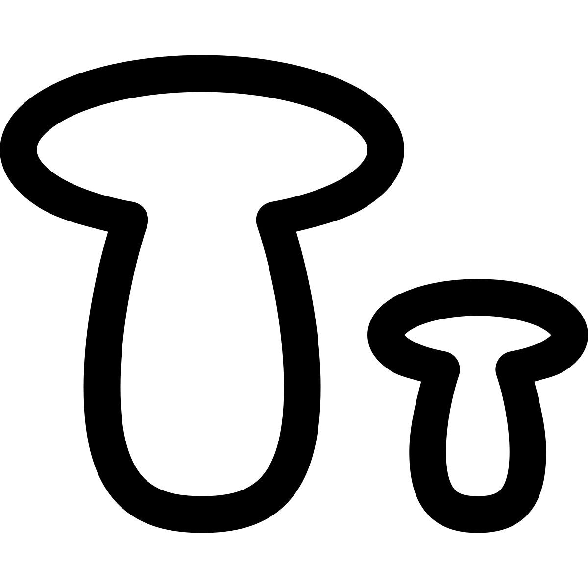 puffy outline style minuscule icon