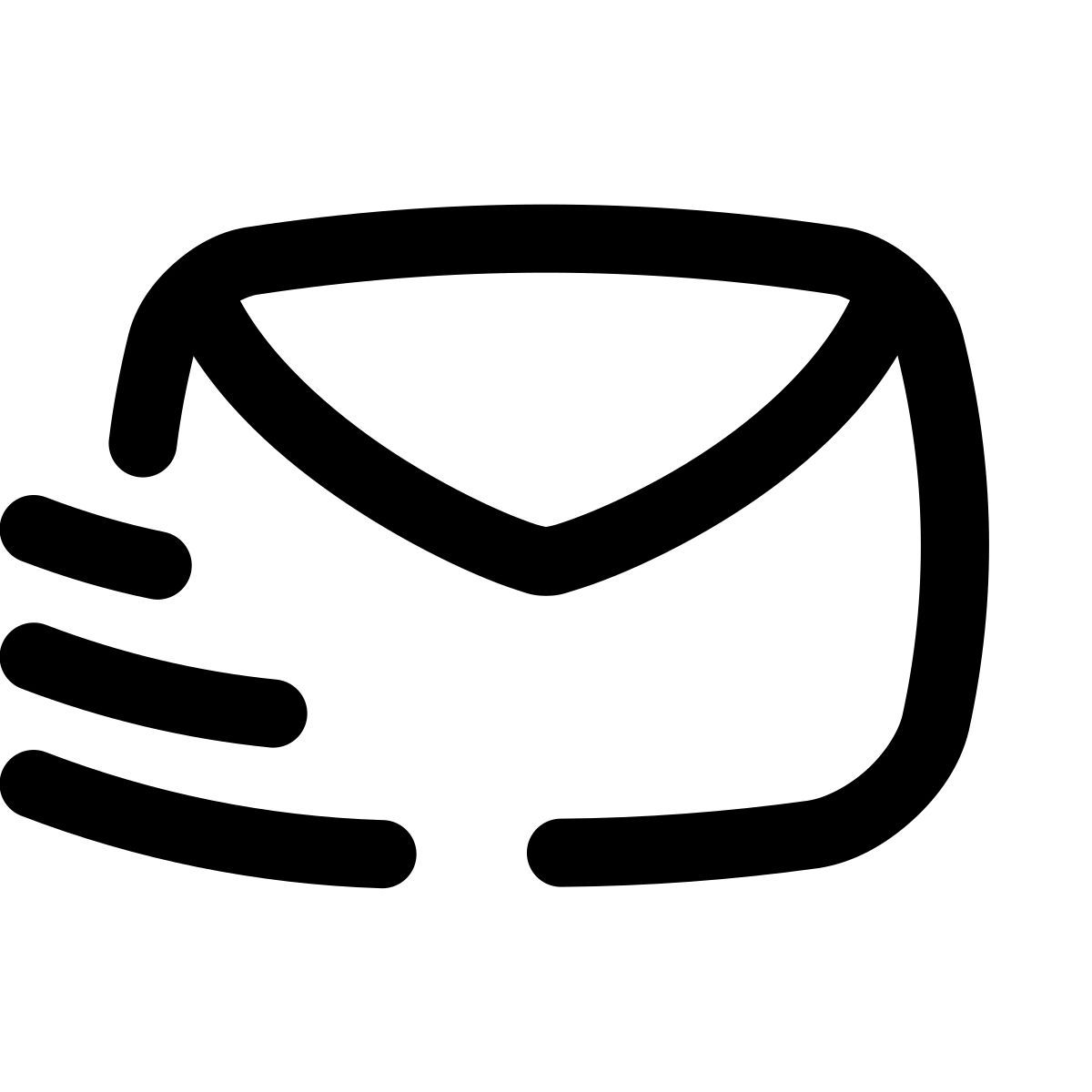 puffy outline style 邮件 icon