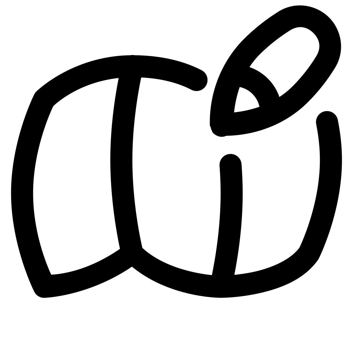 puffy outline style map editing icon