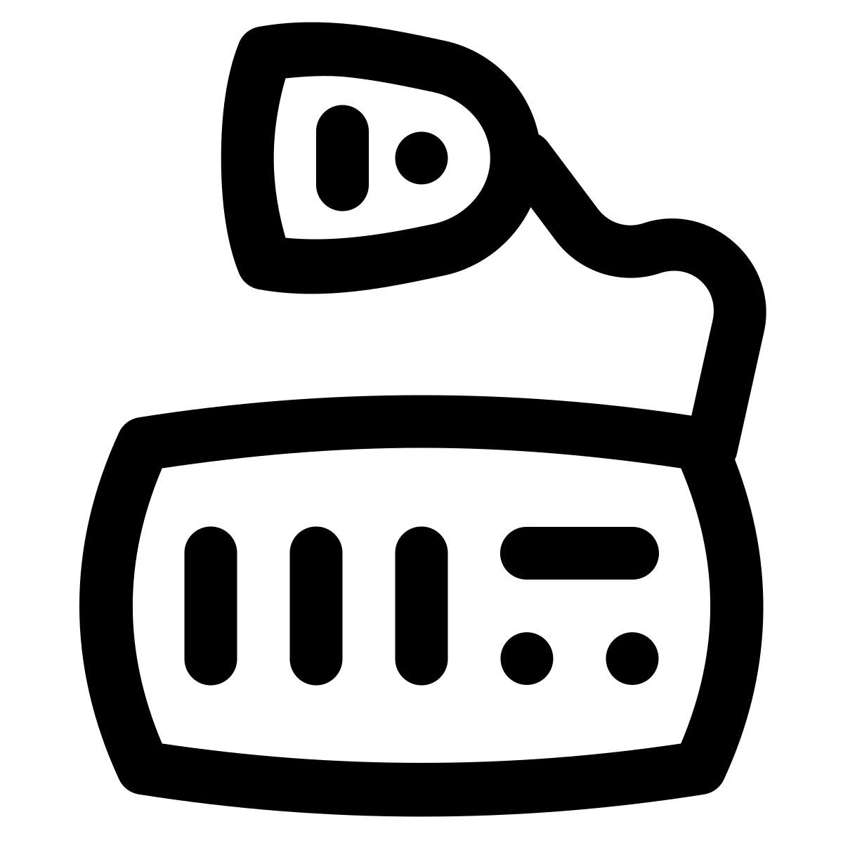 puffy outline style морское радио icon
