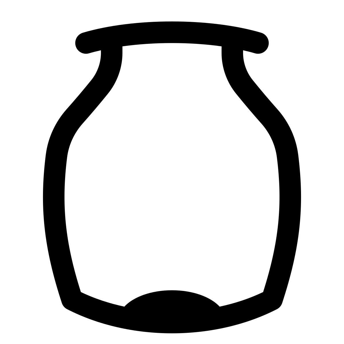 puffy outline style tarro icon