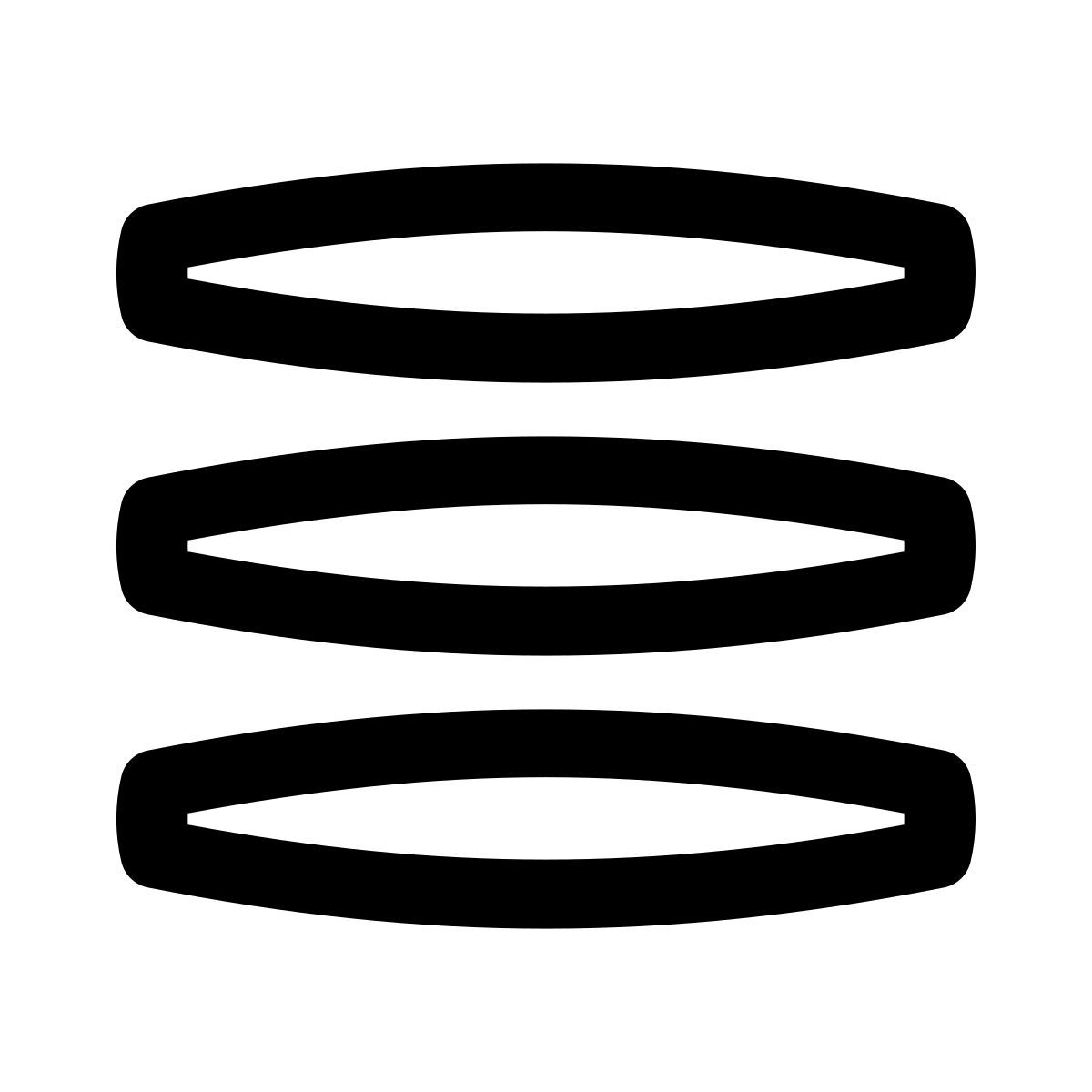 puffy outline style menu icon