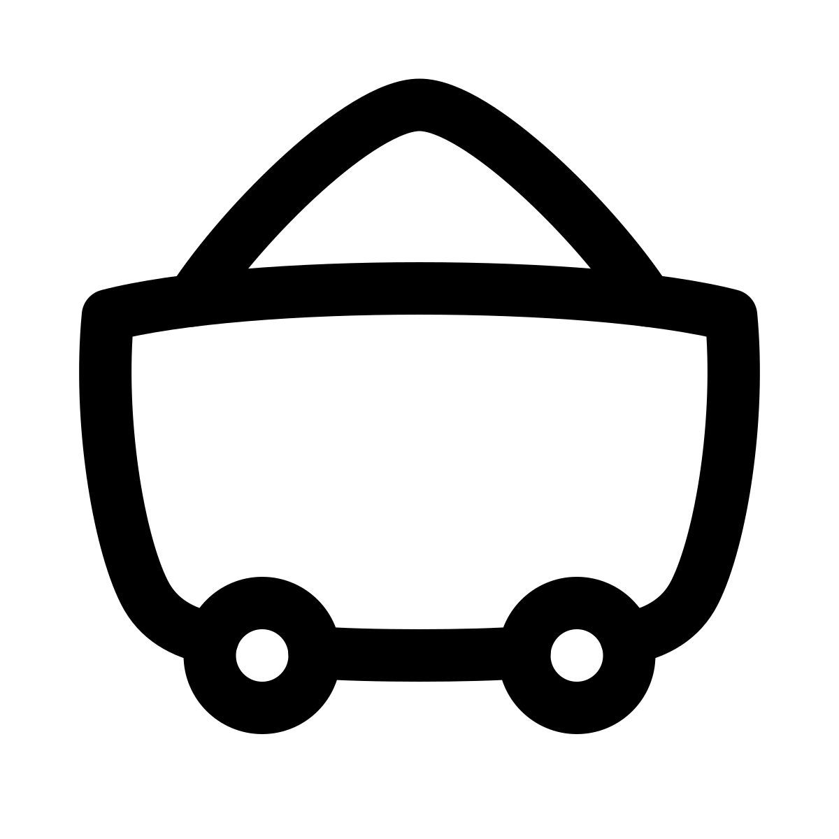 puffy outline style minenwagen icon