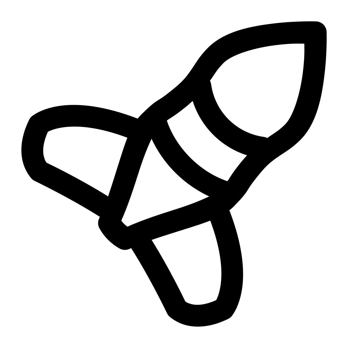 puffy outline style 导弹 icon