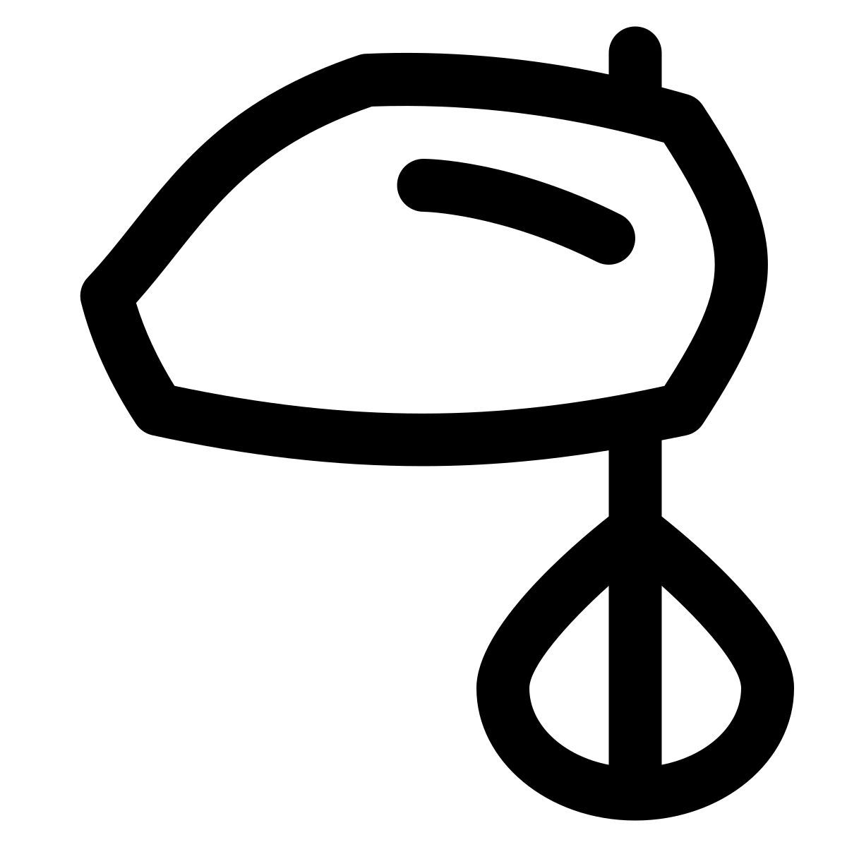 puffy outline style rührgerät icon