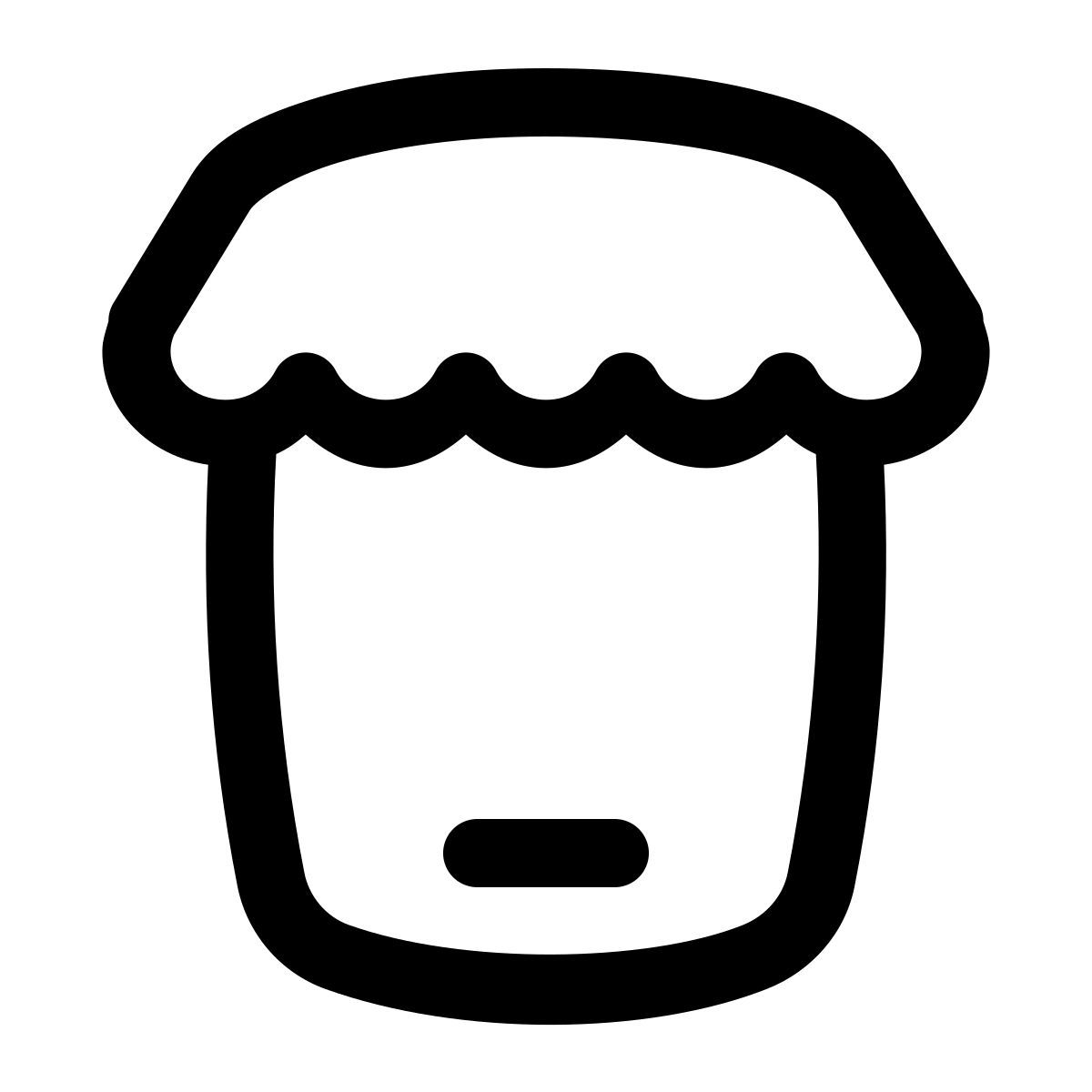 puffy outline style achats mobiles icon