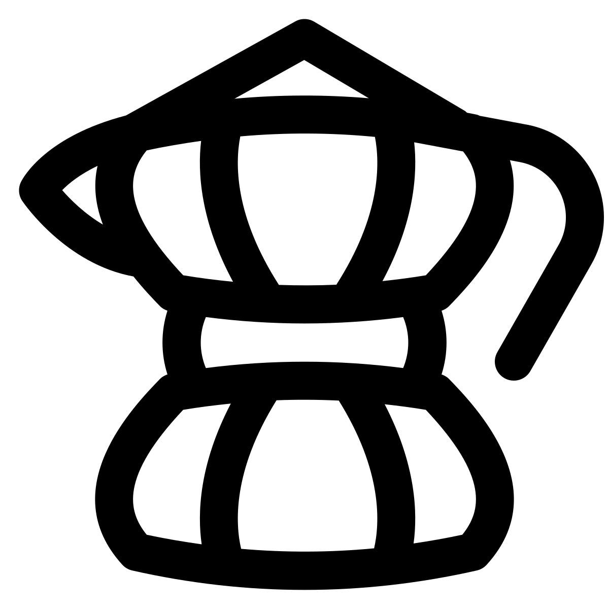 puffy outline style moka pot icon