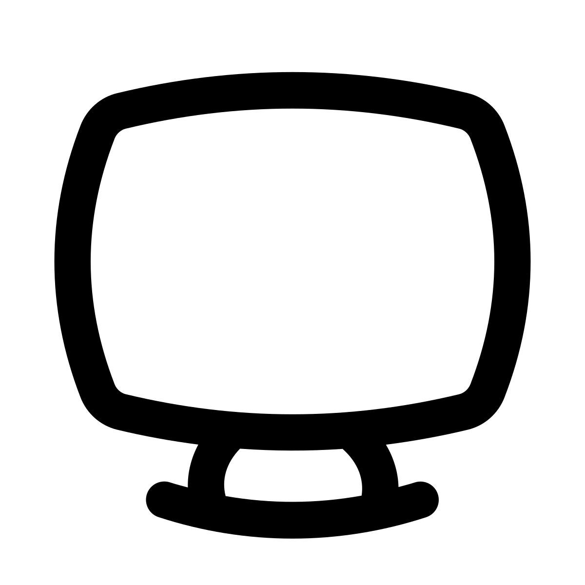 puffy outline style 감시 장치 icon