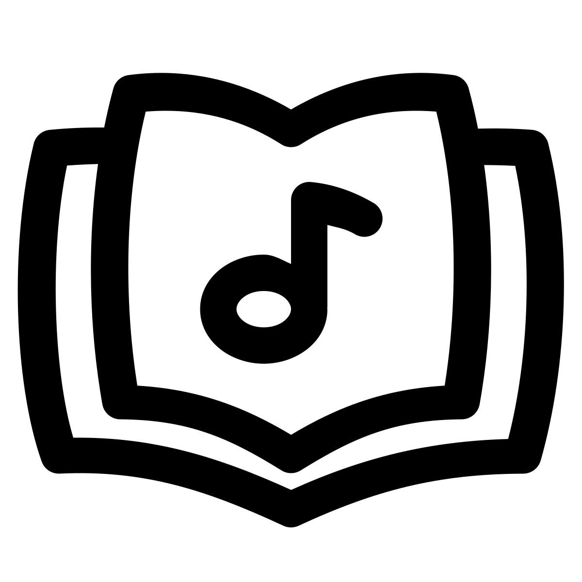 puffy outline style 音乐故事 icon