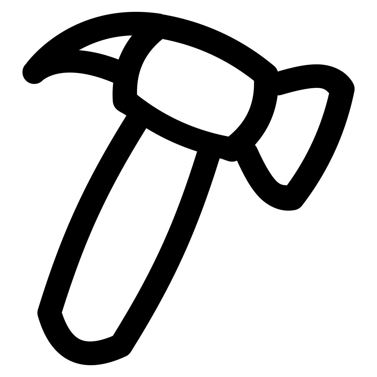 puffy outline style nailer icon