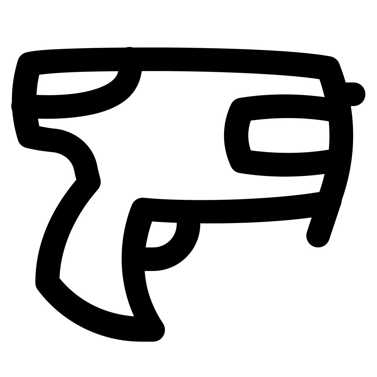 puffy outline style pistola nerf icon