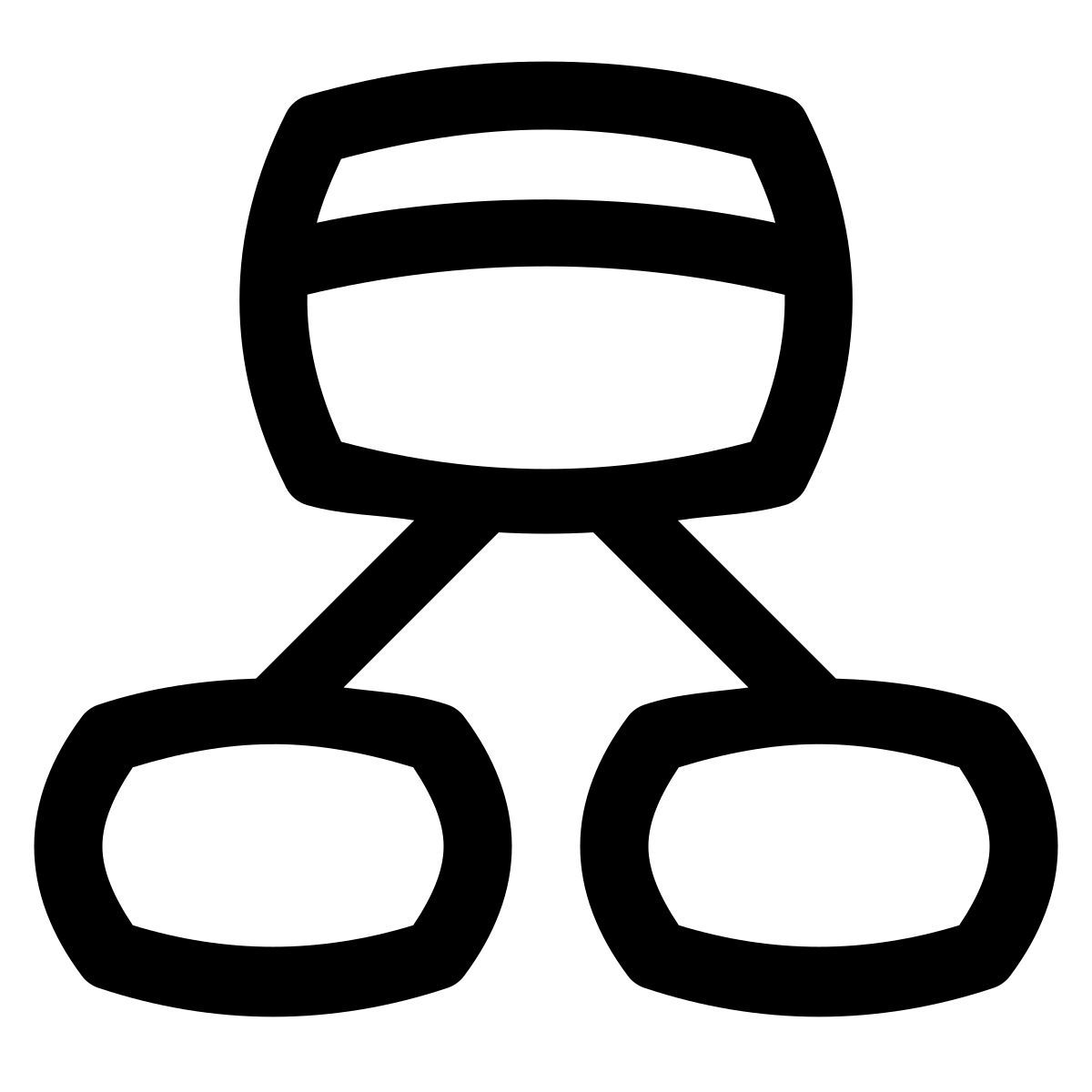 puffy outline style gestor de networking icon