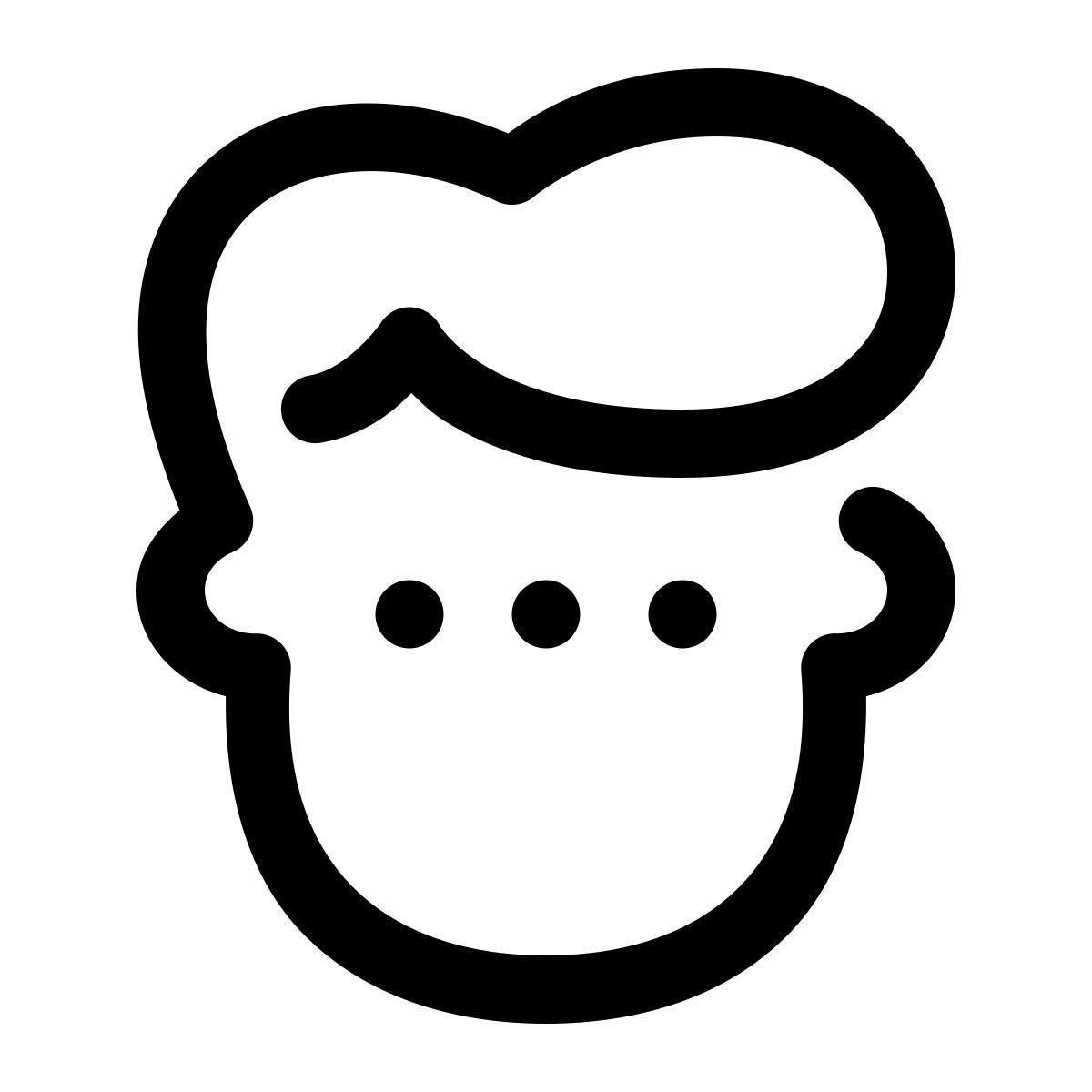 puffy outline style decisione neutrale icon