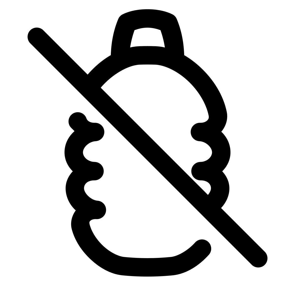 puffy outline style sin plástico icon