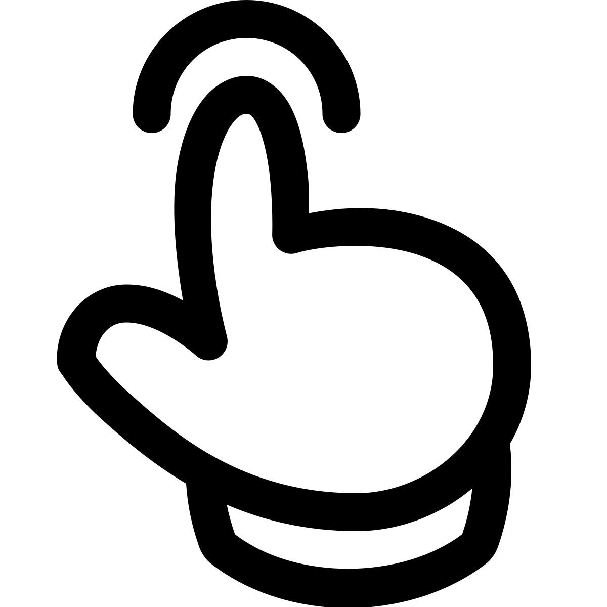 puffy outline style natural user interface icon