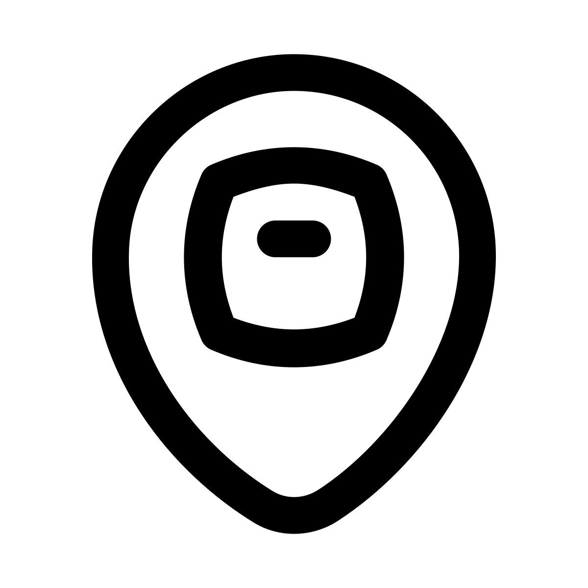 puffy outline style tracking icon