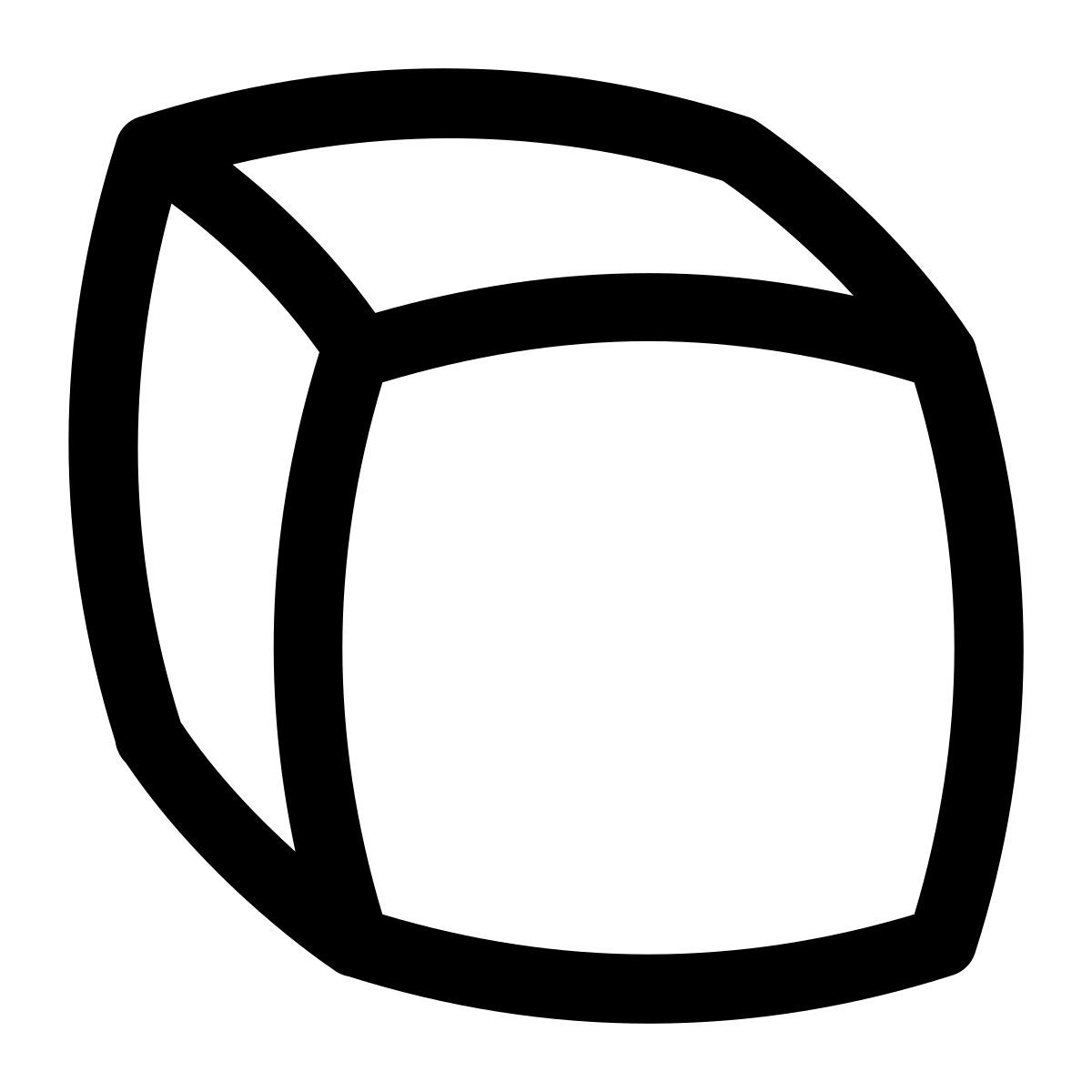 puffy outline style vista ortogonal icon