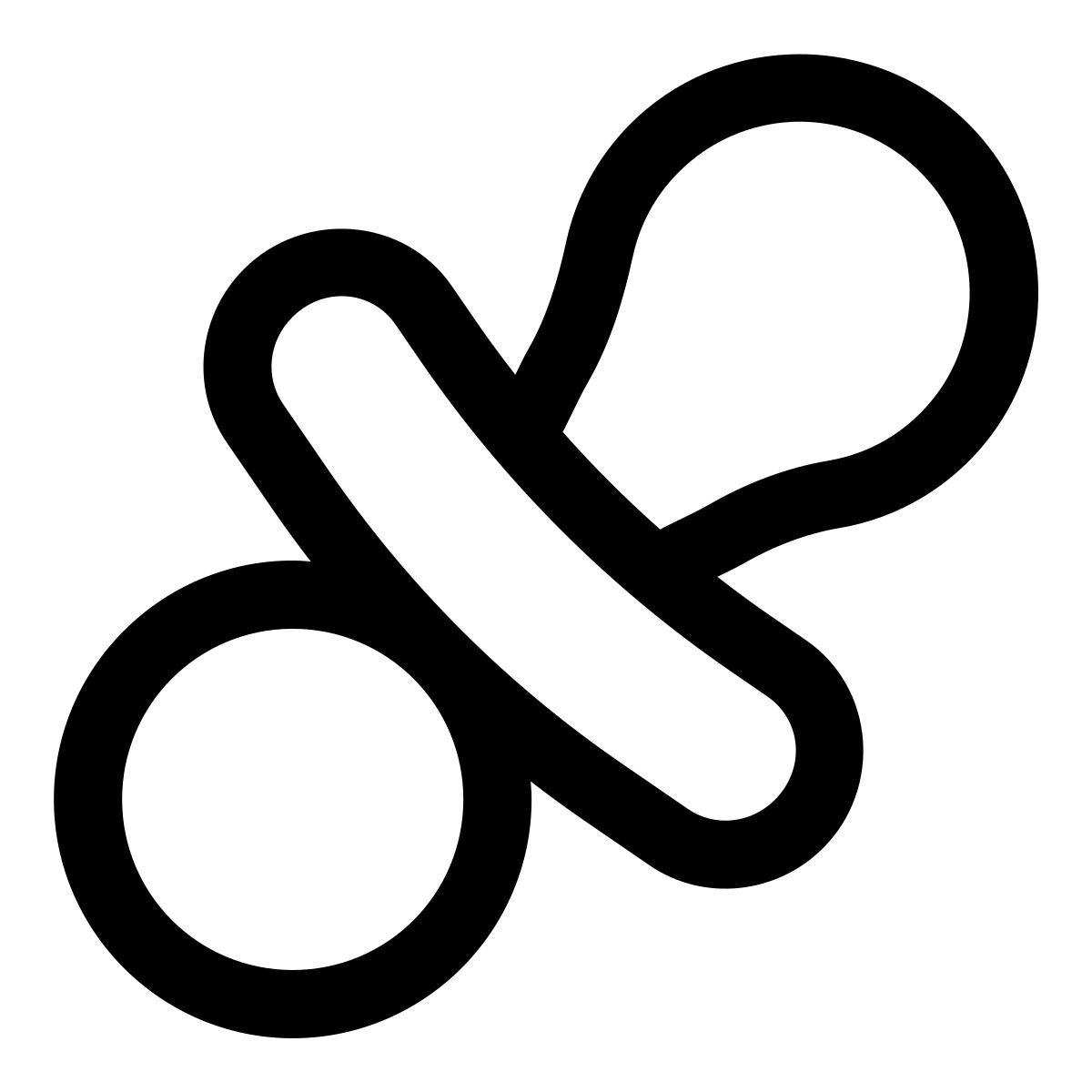 puffy outline style соска icon