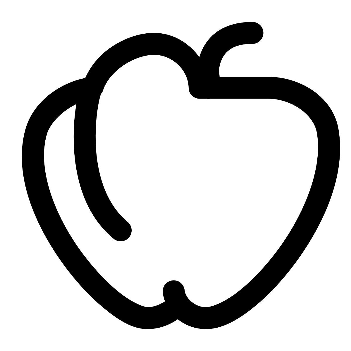 puffy outline style paprika icon