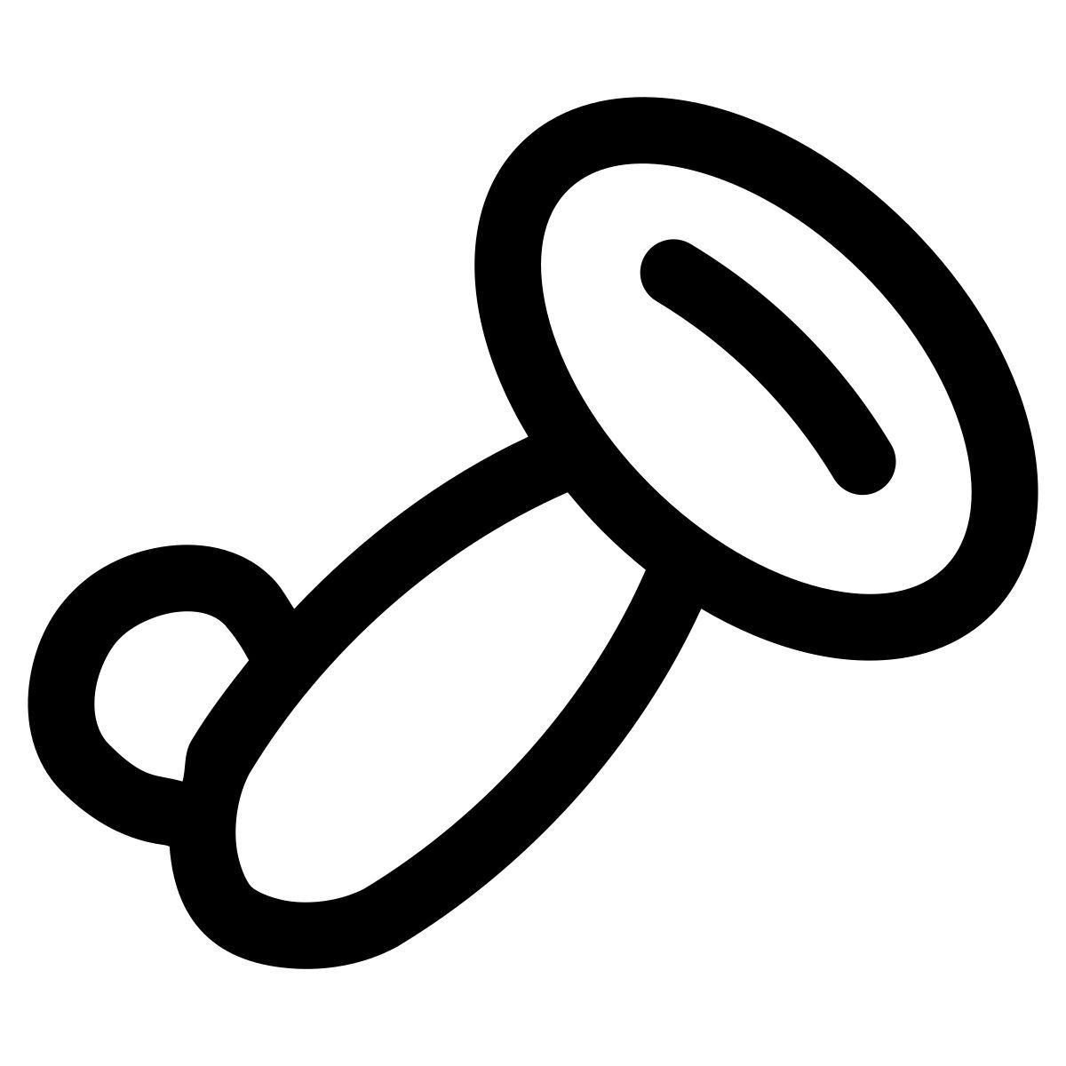 puffy outline style mot de passe 1 icon