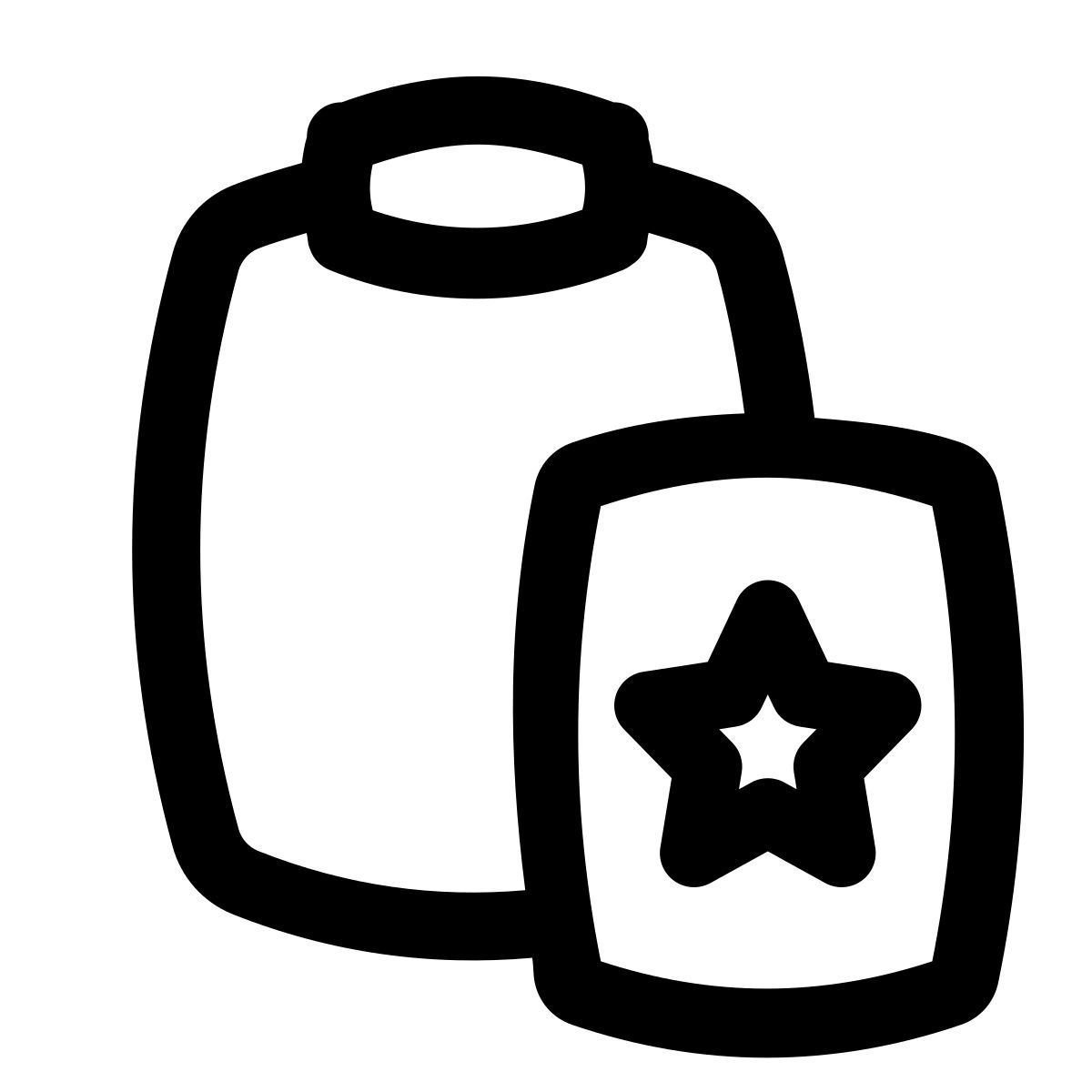 puffy outline style paste special icon
