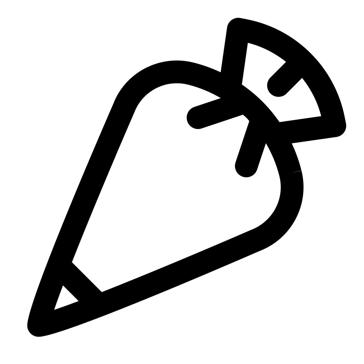 puffy outline style saco de pasteleiro icon