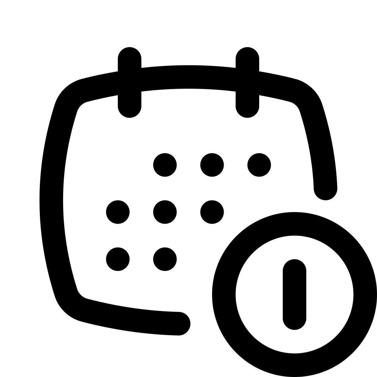 puffy outline style data di pagamento icon