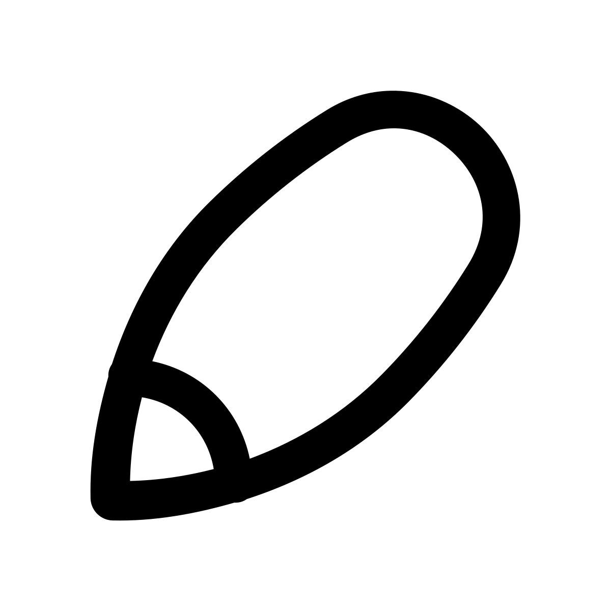 puffy outline style matita icon