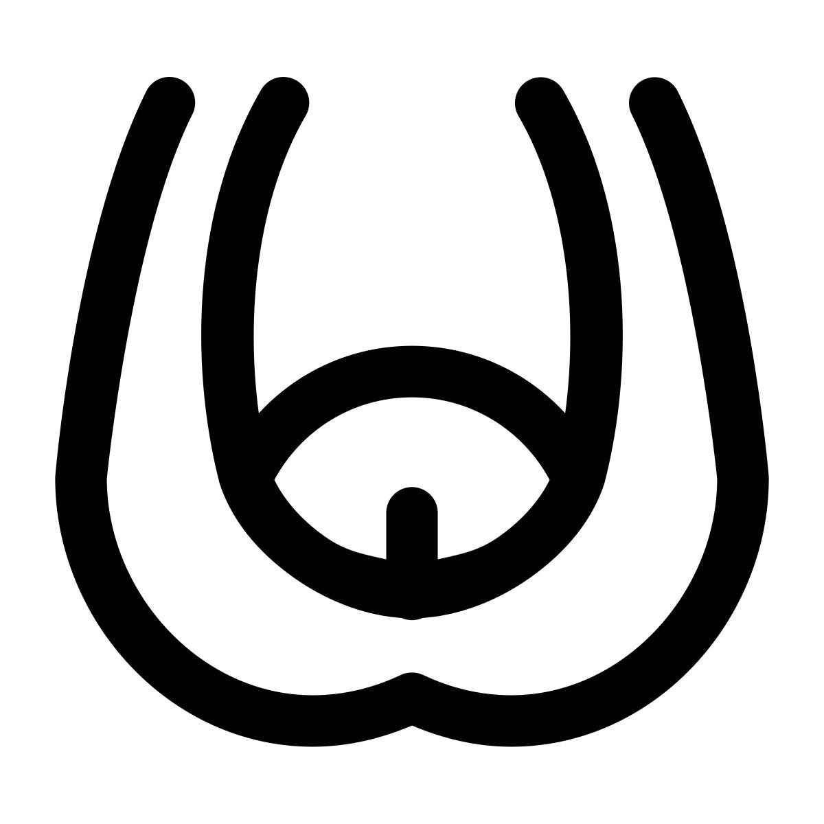 puffy outline style pénis icon