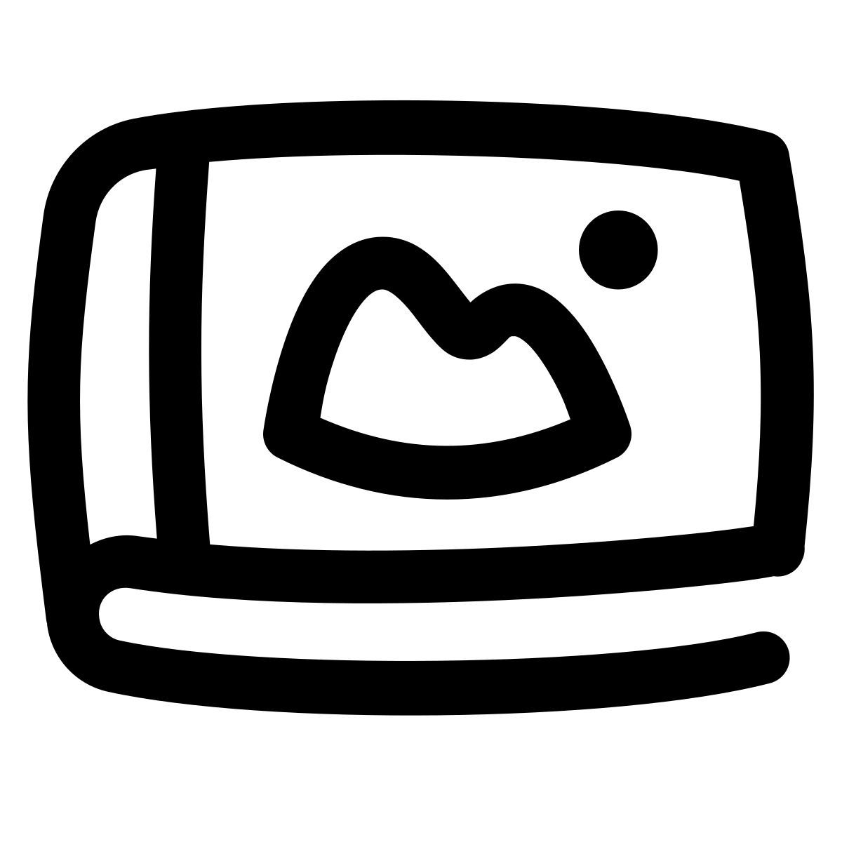 puffy outline style album de fotos icon
