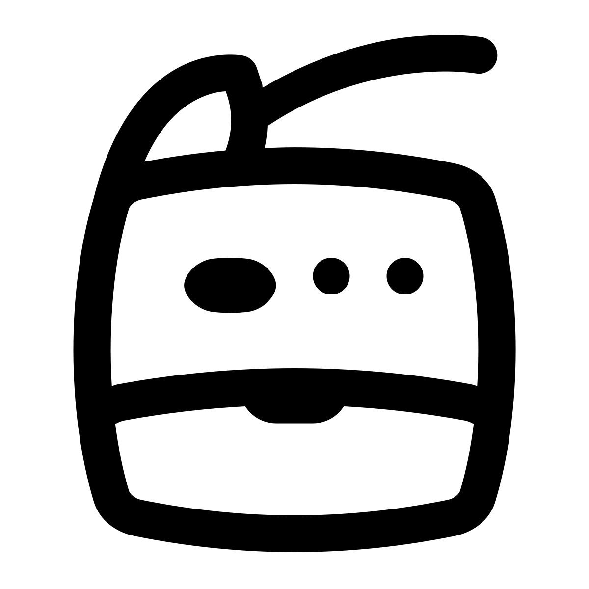 puffy outline style fotocopiadora icon