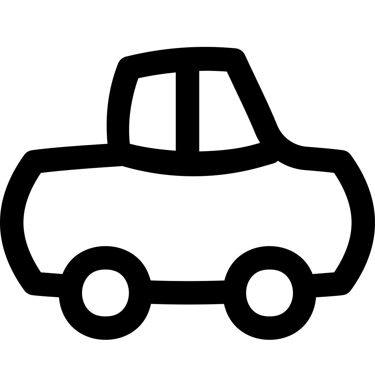 puffy outline style recoger icon