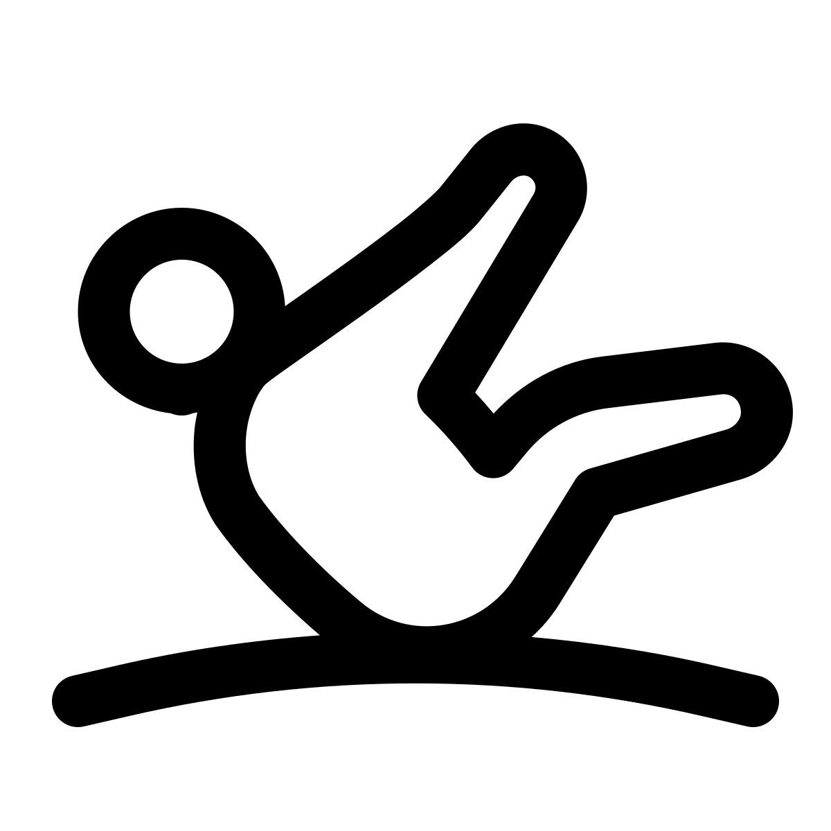 puffy outline style 普拉提 icon