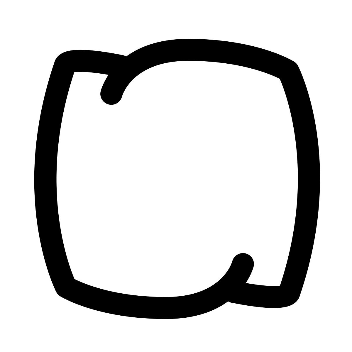 puffy outline style almohada icon