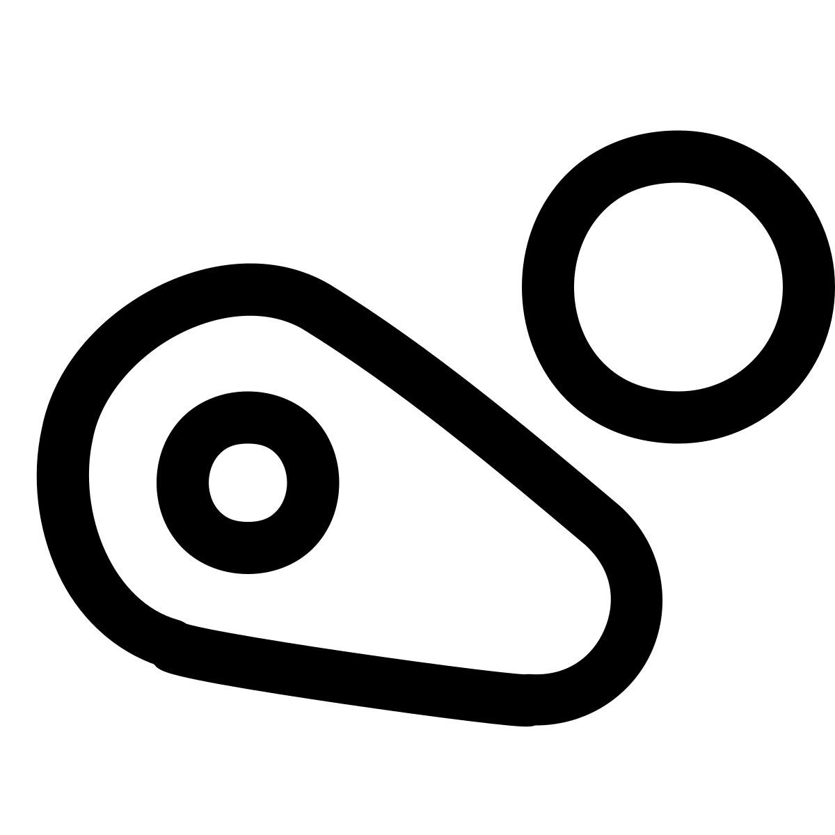 puffy outline style 핀볼 icon