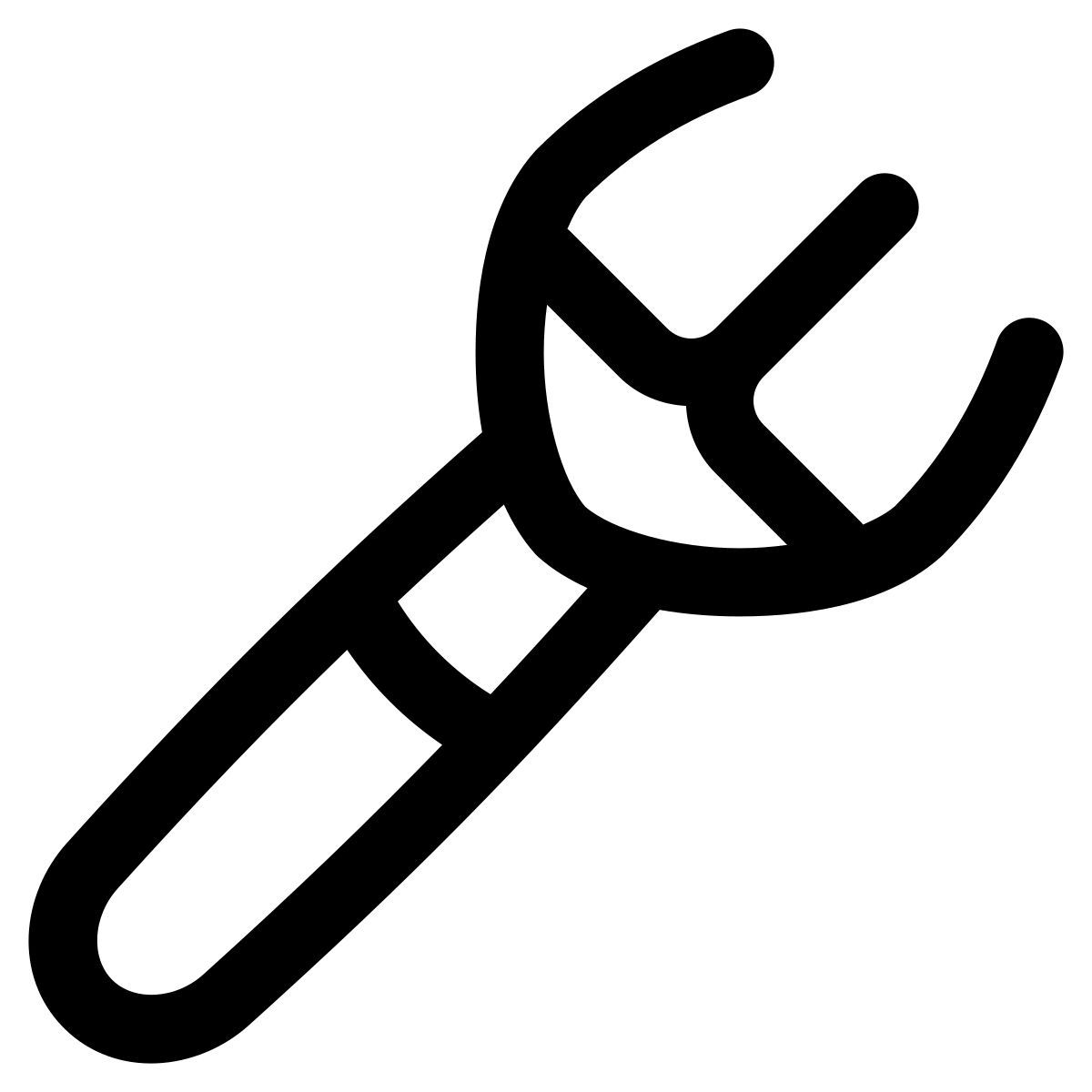 puffy outline style вилы icon