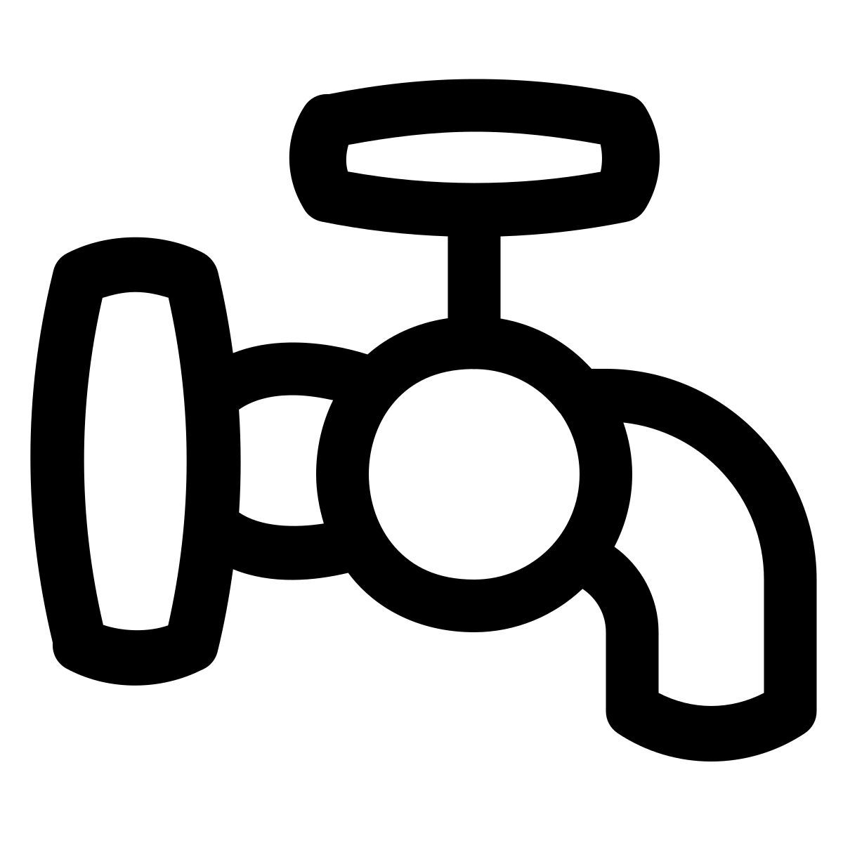 puffy outline style plomberie icon