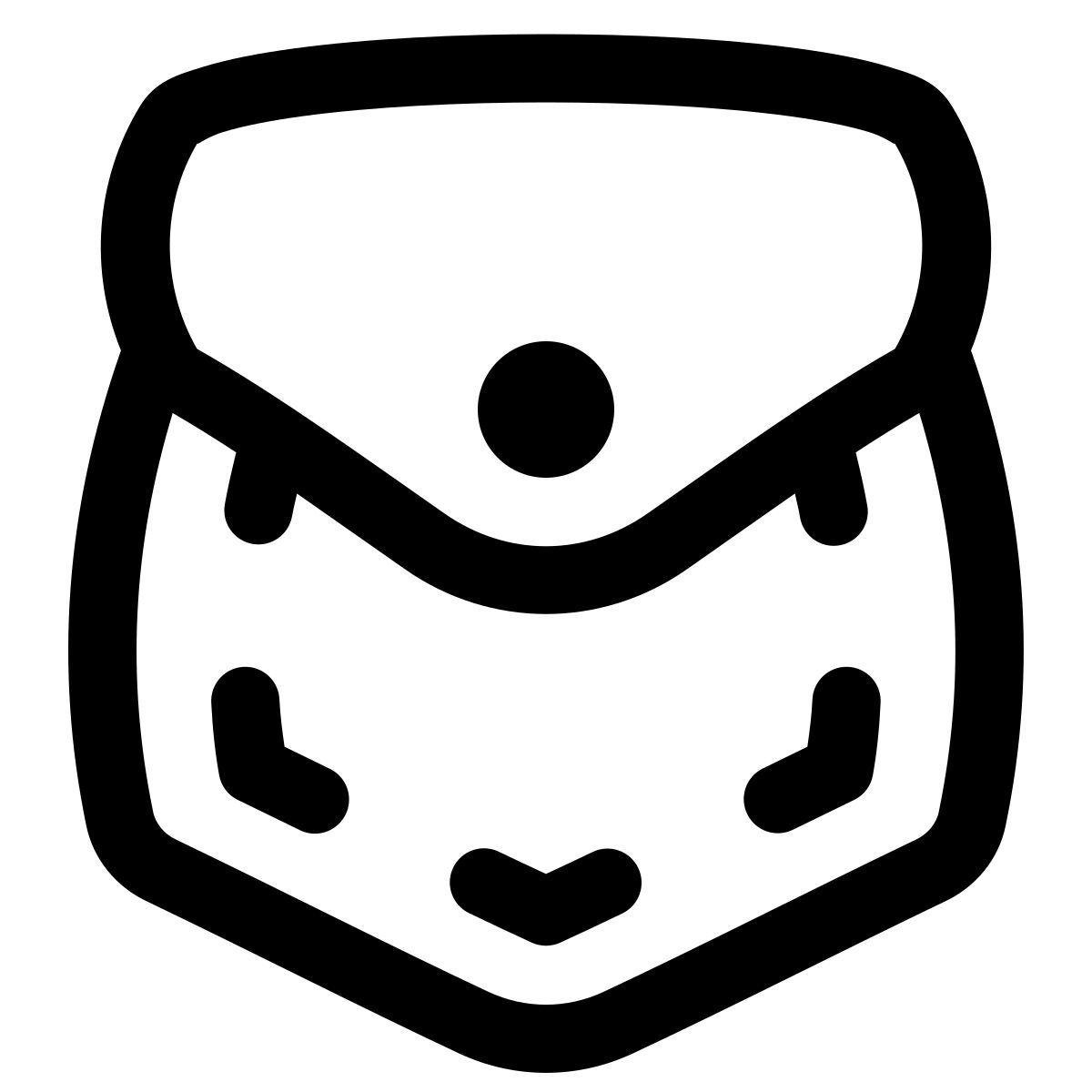 puffy outline style tasca icon
